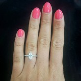 marquise Cut Diamond Engagement Ring platinum 